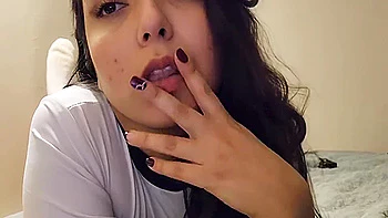 Sexy Horny Girl Masturbates With Dildo - Amateur