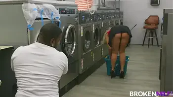 MILF Katie Morgan Takes Multiple Loads At The Laundromat