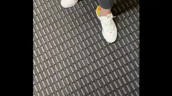 Public teasing leads to some staircase fun