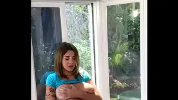 Big Tit Teen Gabbie Carter Masturbating in her window