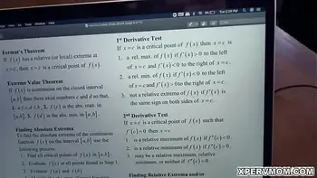 Johnny is having trouble studying and catches by his stepmom Lilith masturbating so she helps him be inspired by her curvy hot body.