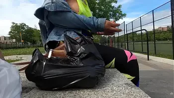 Wife no bra side boobs with pierced nipples in public flashing