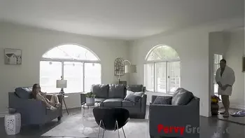 StepGrandpa Creeps On Nerd Teen - Alexia Anders