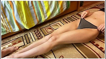 Girl Makes Abs Exercises - Slime Girl