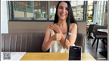 Eva Cumming Hard In Public Restaurant Thru With Lovense Ferri Remote Controlled Vibrator