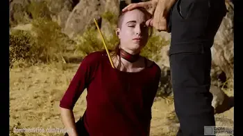 Petite, hardcore submissive masochist Brooke Johnson drinks piss, gets a hard caning, and get a severe facesitting rimjob session on the desert rocks of Joshua Tree in this Domthenation documentary