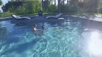 Blonde Babe Masturbation In The Swimming Pool - Tali Dova And Blake Bartelli