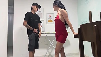 Stepsister Helps Her Stepbrother With A Condition To Fuck Her