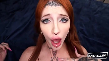 Riley Moons Pussy Makes Cum Bubbles With Romeo Mancini