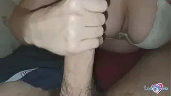 Big Tits Sloppy Blowjob makes him cum so hard - PoV