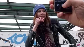 GERMAN SCOUT - HARTER ERSTER ANAL SEX FUER SCHLANKES TEEN LANA IN BERLIN