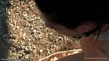 MILF fucked and whipped on the ranch