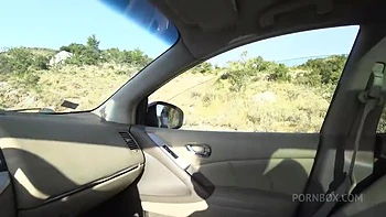 Hitchhiker Fucked And Pissed On The Road