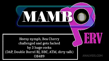 Horny Nymph, Bea Cherry Challenged And Gets Fucked By 3 Huge