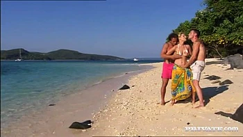 While Katy Caro Catches Some Rays on the Beach She'll be Getting a DP - Private Porn Sex Videos