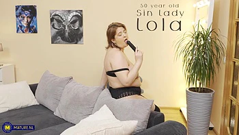 Sin Lady Lola Is A Naughty Big Tits 50 Year Old Curvy Cougar Who Loves To Masturbate Alone