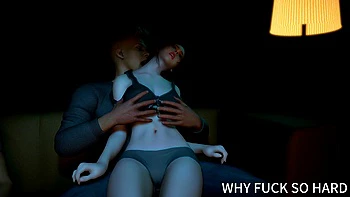 3D Big Ass Asian Babe Wife Cheating with Big Cock at Home