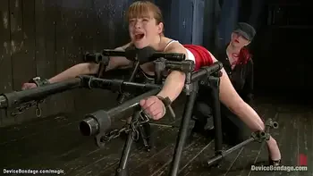 Bound slut big ass caned and plugged