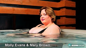 Molly Evans & Mary Brown: Hot Tub Girlfriends - Mary Brown and Molly Evans - XLGirls