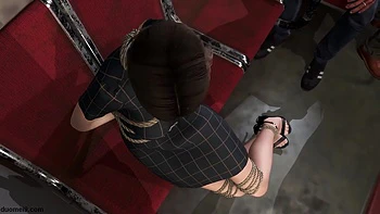 3D Sexy Slave Got Bandaged Outdoors