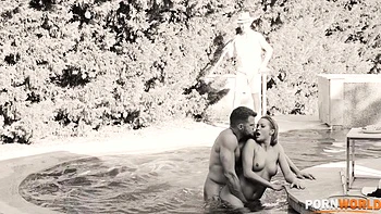 Sunbathing Blonde Cherry Kiss Takes DP Slamming From Pool Guys GP2614