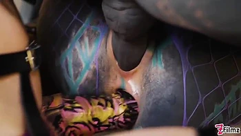 Anuskatzz Gets Double Stuffed With A Dick And A Strapon