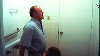 Cum guzzling cock sucking office slut gets on her knees