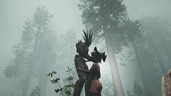 Tree monster fucks witch