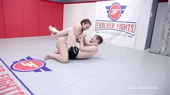 Nude Mixed Wrestling As Carmen Valentina Fights Sam Solo Having Her Pussy Eaten Raw While Facesitting
