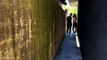 Busty Latina Hailey Rose Fucked Hard in Dark Alley - Public Street Sex