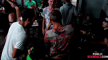 Pulled blonde sucking strangers