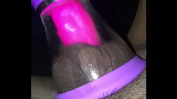 Watch my pussy get sucked and lucked. Gets huge!!