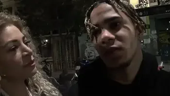 Vanesa shows her BIG TITS IN THE MIDDLE OF THE STREET