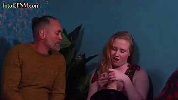 Pretty tied babe pussysmashed by DILF