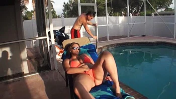 Pool boy fuck curvy milf: Big Tits, Big Ass  Cumshot Porn