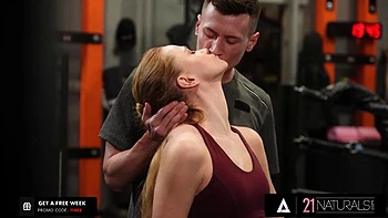 21 NATURALS - Sexy Ivi Rein Stretches Her Body Before Stretching Her Tight Ass With A Big Cock: Porn