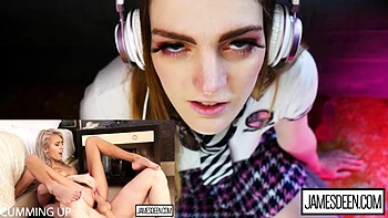 Carly Rae Summers Reacts to Porn: Blowjob, Cowgirl  Missonary Porn