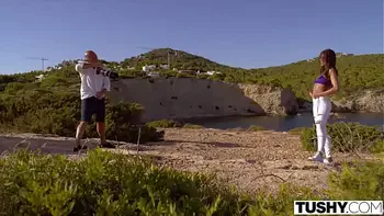 TUSHY Bikini model has passionate anal with photographer