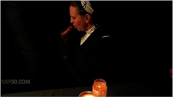 A Sexy Milf Nun Is Seduced By Her Priest While She Prays And Worships At The Alter Of His Cock