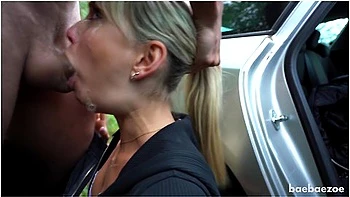 Dick Is King! Kinky Girlfriend Gives Outdoor Deepthroat - Baebaezoe With Dick King