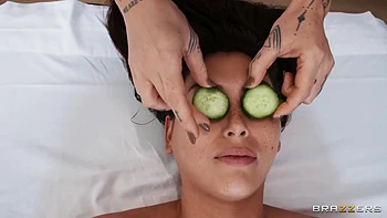 While Lola Is Relaxing, Her Husband Is Pounding The Masseuse Nicole With Mick Blue And Nicole Aniston