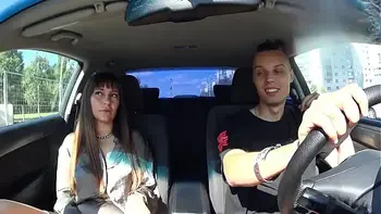 FAKE TAXI WITH A GIRL FROM EXCORT