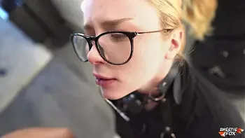 Hot Girl Gagged had Passionate Sex and Deep Sucking Dick