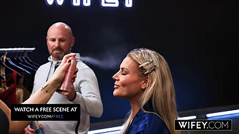 WIFEY Stunning Blonde Hotwife Cameryn Morie Gets Fucked By Another Man While Hubby Watches: Porn