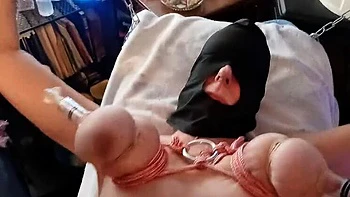 Gussfuss Rough Anal Bondage with Big Natural Tits and Loud Orgasm