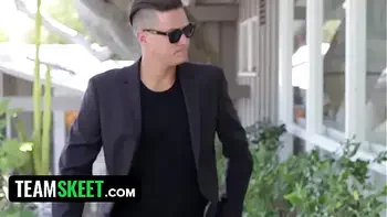 Exxxtra Small - Sleazy harlot teen Sammie Daniels riding her teachers cock