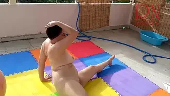Naked yoga Naked gymnastics Nude Yoga PART 2