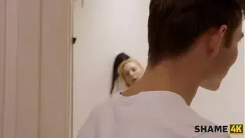 SHAME4K. Amazing cougar comes to take a shower but ends up having sex