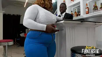 Bar client cheated by boyfriend fucks bartender Joe