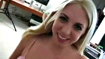 Teen babes give a double blowjob in POV close up sex scene